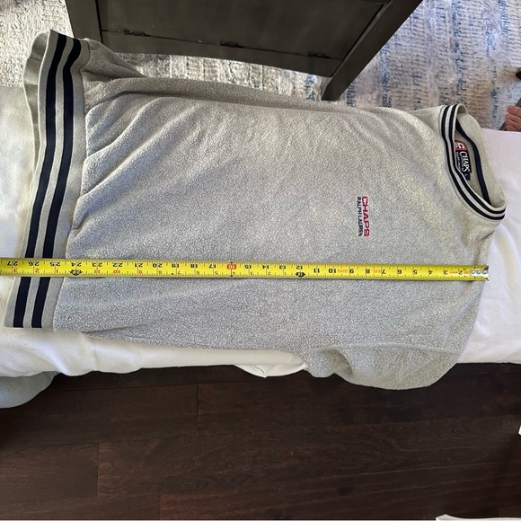 Vintage Chaps Ralph Lauren Crewneck Sweatshirt Gray Terry Fleece Large - Picture 7 of 7